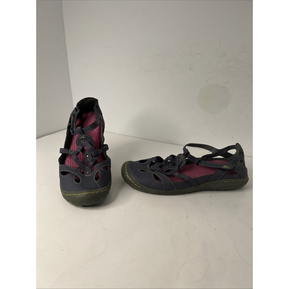 JBU By Jambu Sydney Women's Blue Memory‎ Foam Mary Jane Style Flats Shoes Sz 9 M